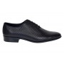 Pantofi barbati eleganti din piele naturala de culoare negru lac - GKR200LN